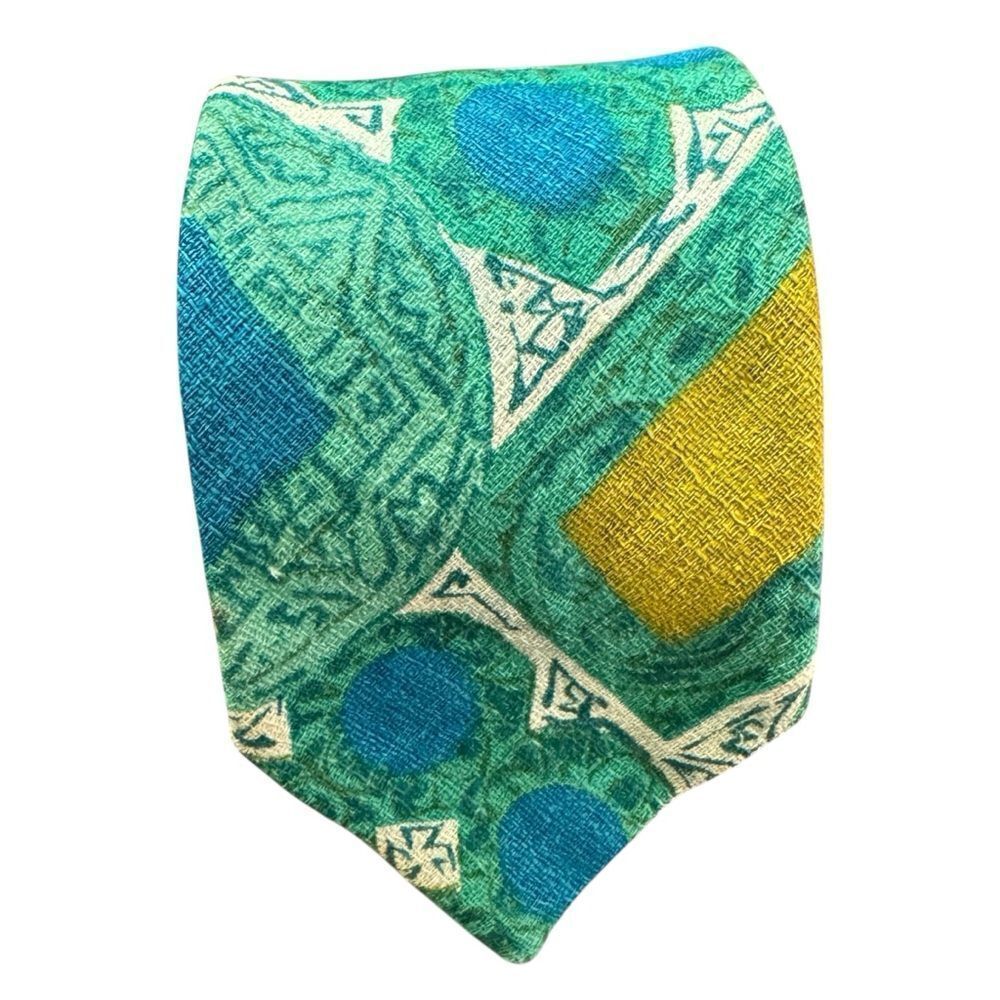 Vintage 60’s Mid Century Bright Polynesian Patterned Tie